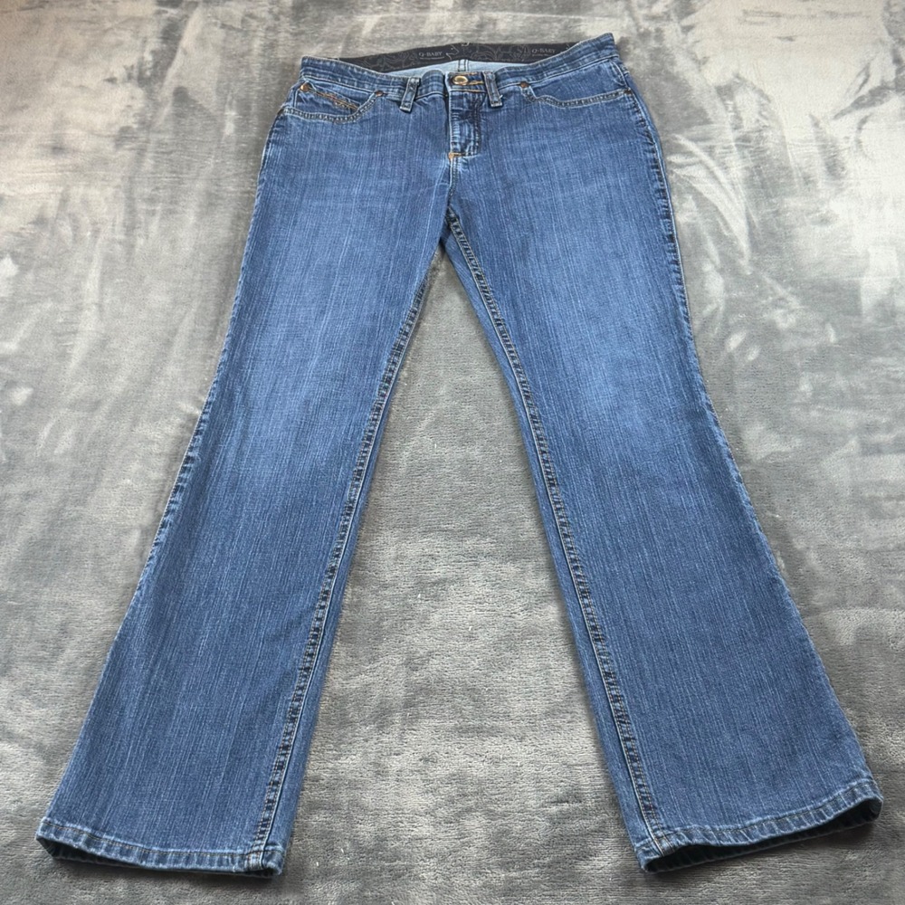 Wrangler Q-Baby Ultimate Riding Jeans Medium Wash Bootcut 10WRQ20TB 7/8 x 34